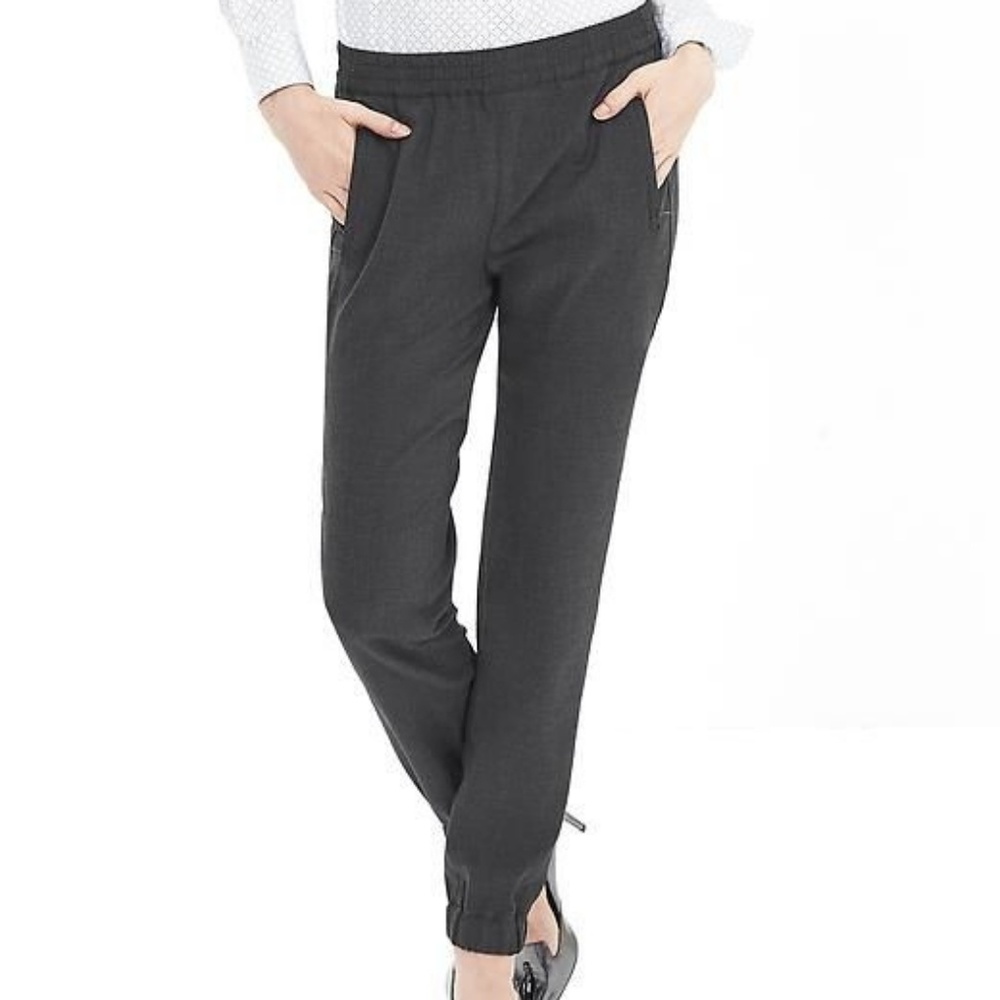 Gray jogger trouser pants